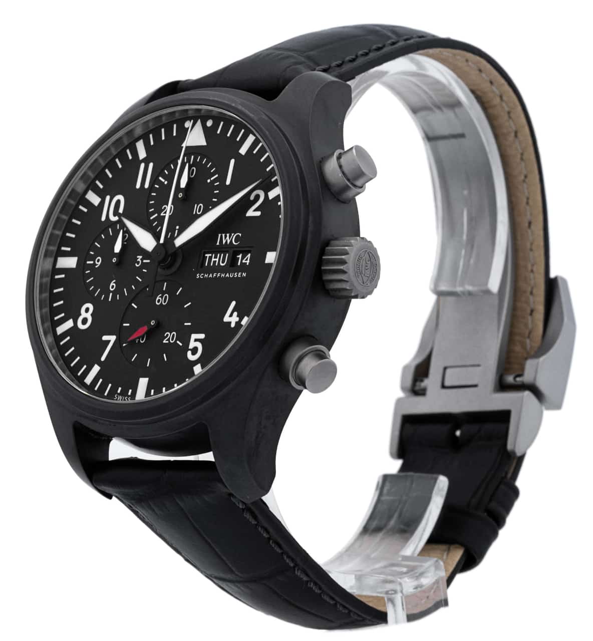 IWC ブラックレザーベルト クロコダイル 楽天市場】【 for IWC 】 本革製 クロコダイル型押し 時計ベルト